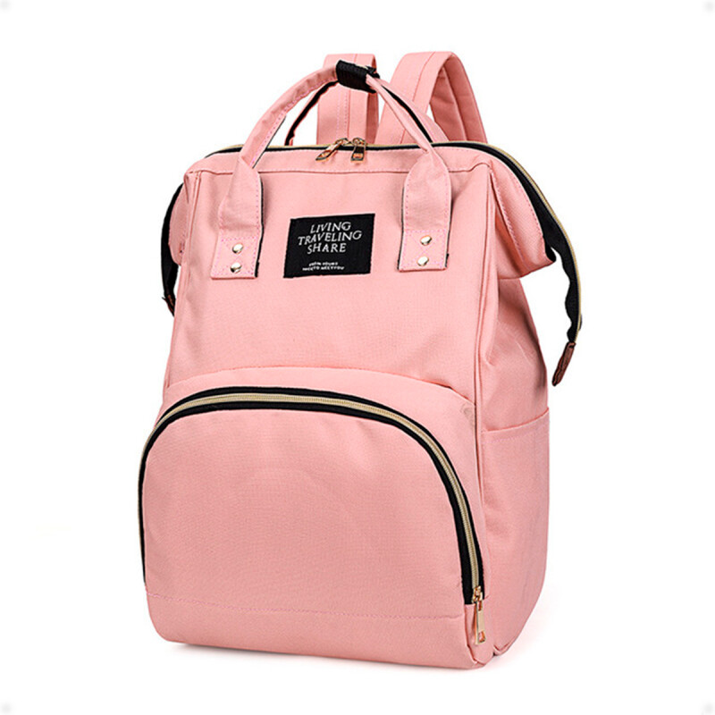 Bolso Mochila de Pañales Salmon