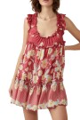 BALI WILD DAISY SLIP Rojo