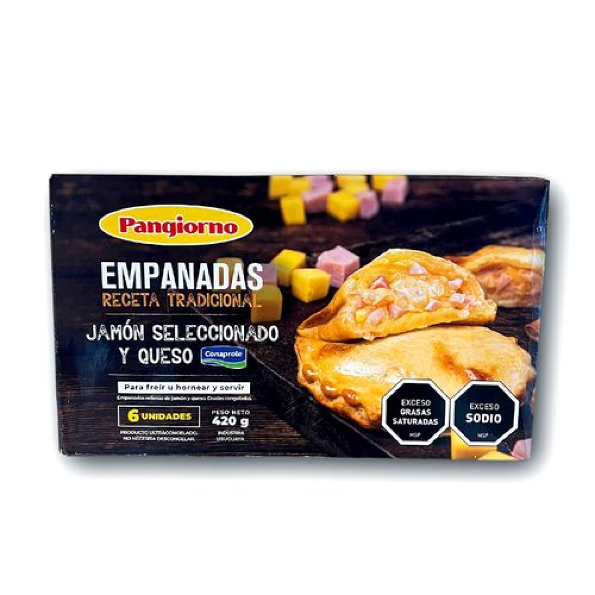 Empanadas Jamon y Queso Pangiorno 6 Unidades 