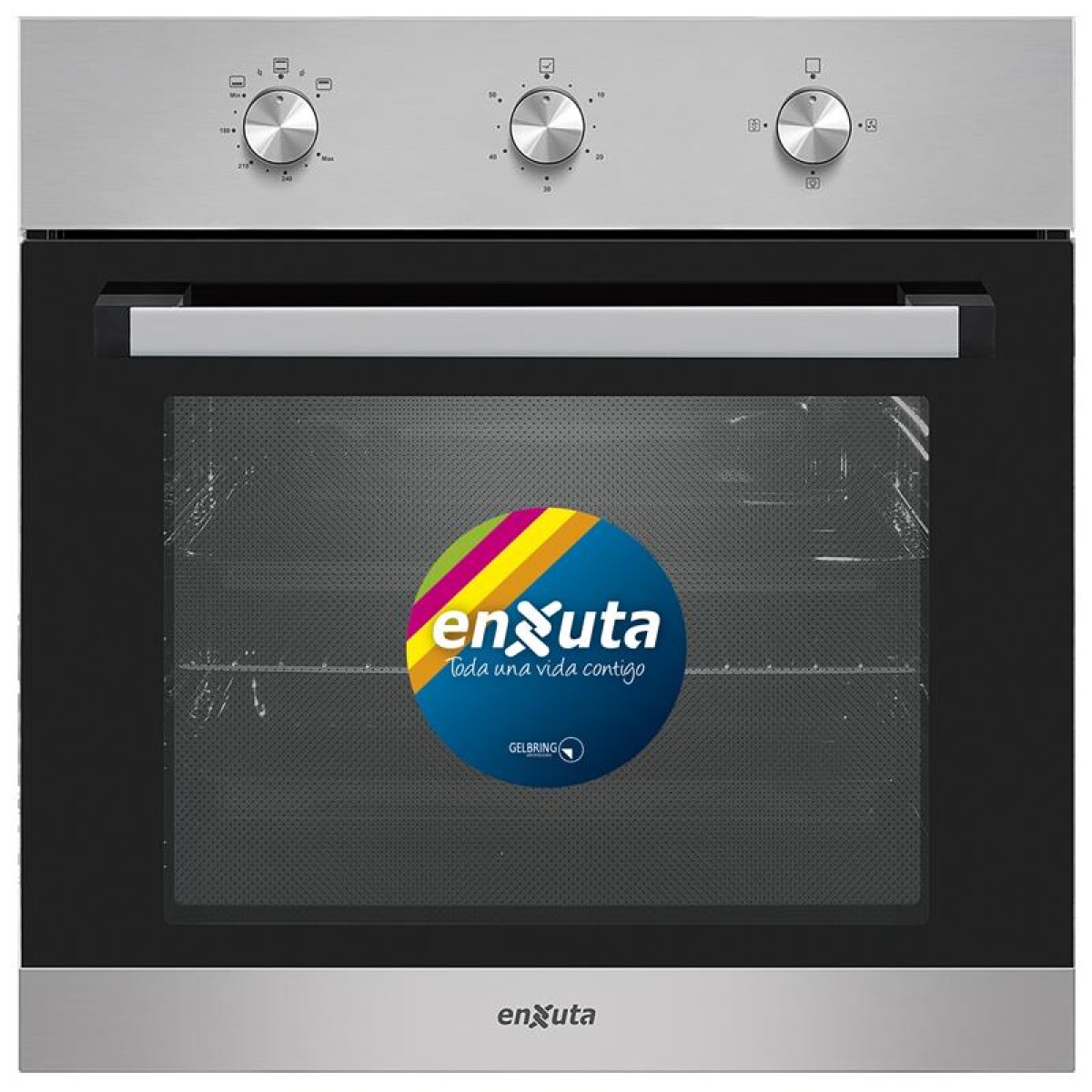 HORNO A GAS EMPOTRAR INOX CONVECCION ENXUTA 70 LT 