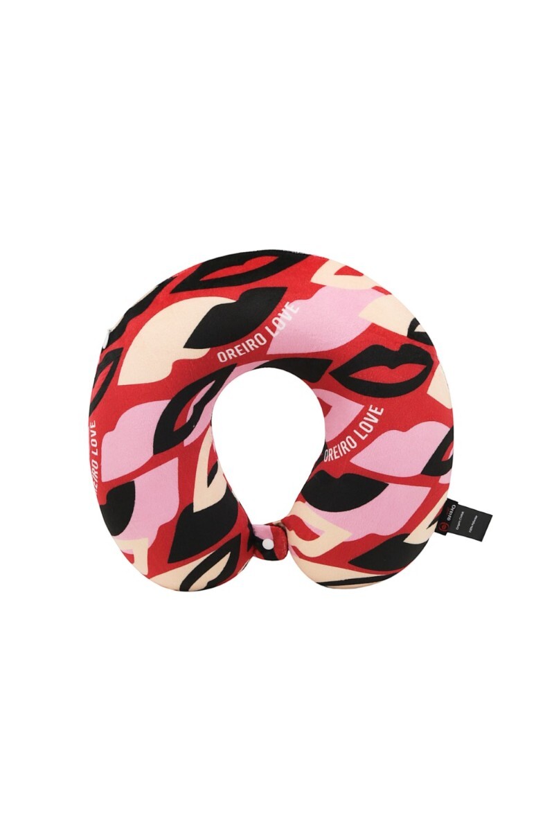 Set Almohada y Mascara Oreiro Rojo