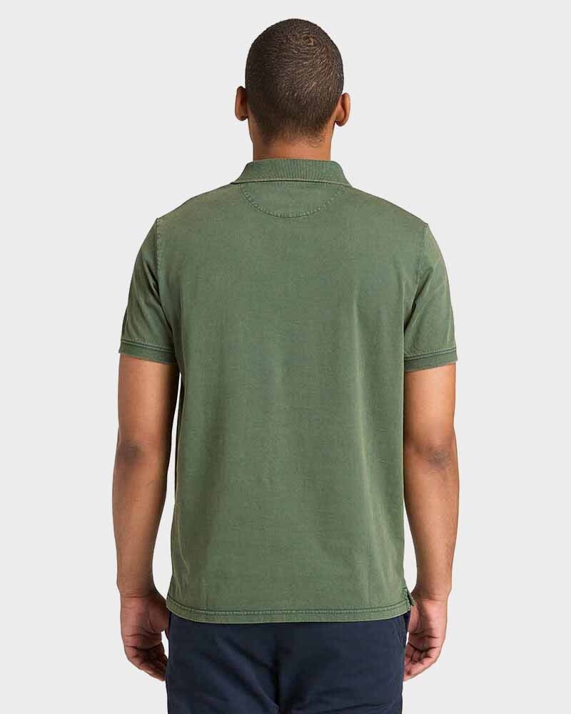 Polera Washed Short Sleeve Polo Hombre 4468