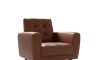 Butaca 1 Cuerpo - Eco-Cuero Livia Marron