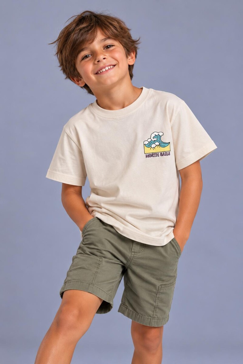 T-SHIRT N.SAILS 1516 M.C NIÑO enjo - BEIGE 