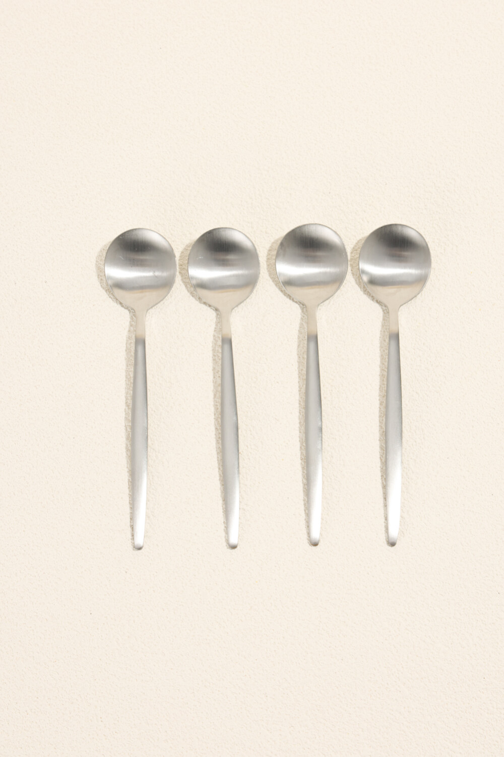Cuchara De Té Fiordo, Set 4 Un. Plateado Color Unico
