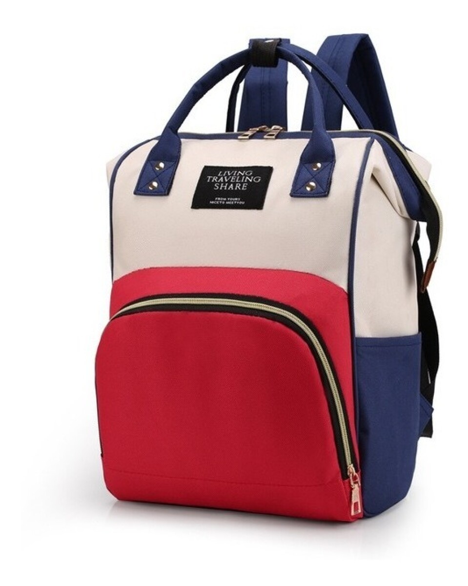 Bolso Mochila Maternal Bebe Resistente Impermeable Madre - Multicolor 