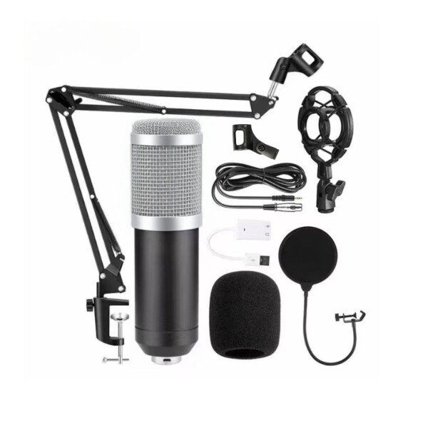 Microfono Condensador Kit Grabación Brazo Articulado Youtuber Gamer Pro Usb Imback Color Plateado Microfono Condensador Kit Grabación Brazo Articulado Youtuber Gamer Pro Usb Imback Color Plateado