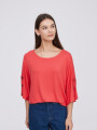 Remera Miky Rojo Coral