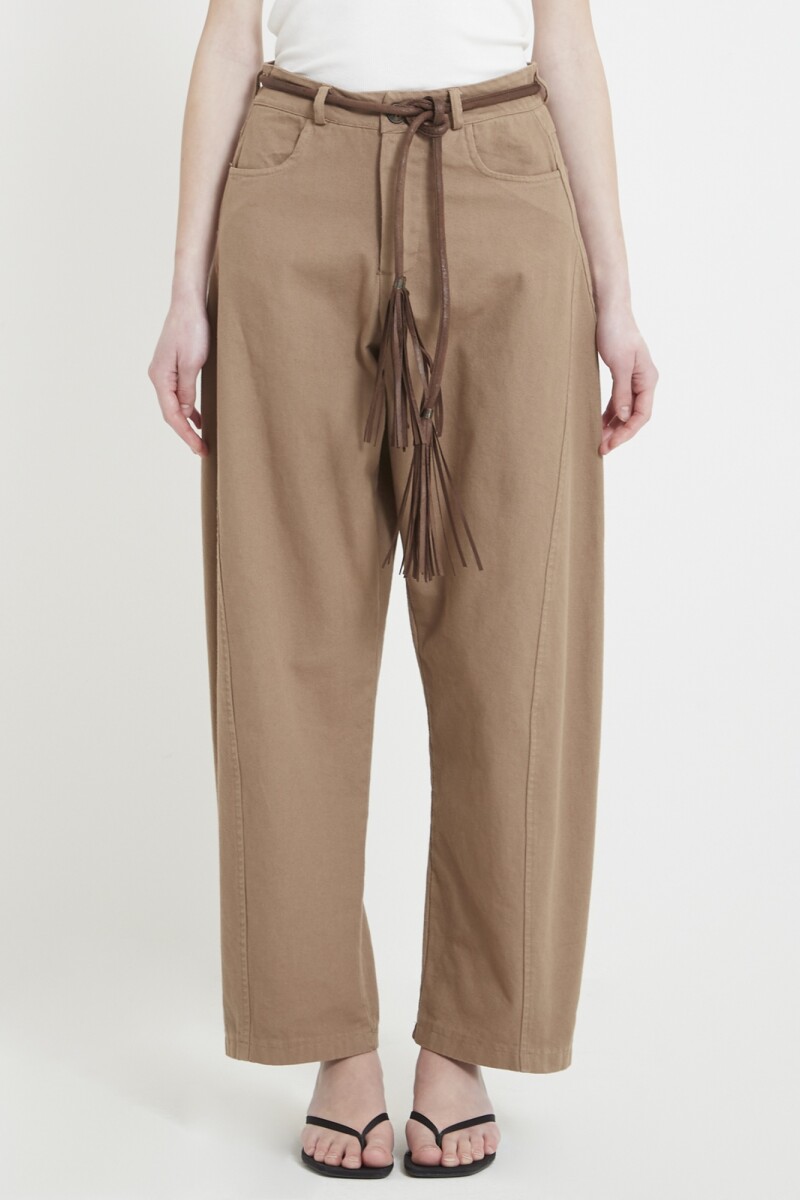 PANTALÓN GABARDINA Cafe