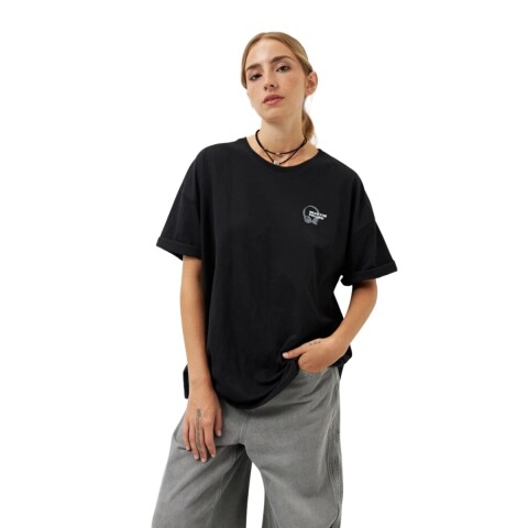 REMERA DRUMS NEGRO