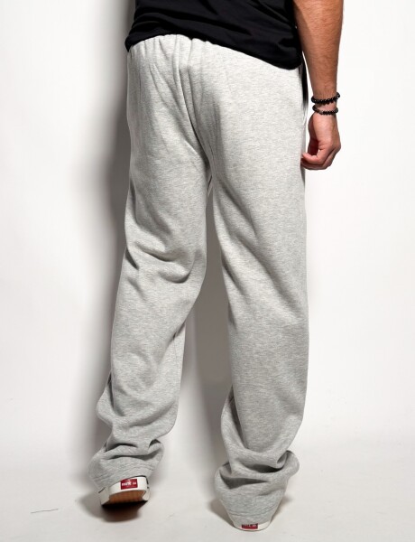 Jogger de algodon sin puño Darel Gris Melange