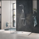 GRIFERIA DE DUCHA EXTERIOR LINEA URBAN CLEVER 3 FUNCIONES CROMADA GRIS