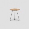 MESA LATERAL REDONDA - TAPA DE MADERA NATURAL Y PIE EN METAL GRAFITO MESA LATERAL REDONDA - TAPA DE MADERA NATURAL Y PIE EN METAL GRAFITO