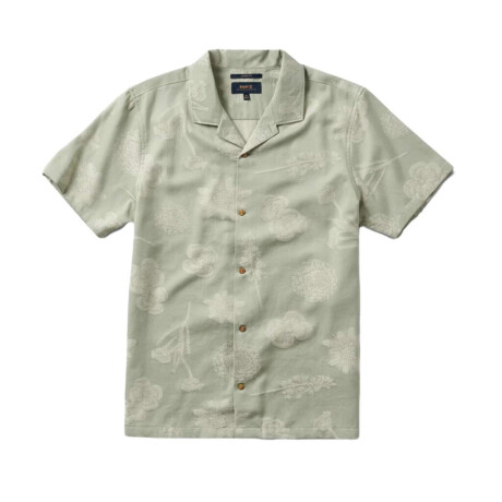 Camisa Roark Gonzo Ss Woven Verde