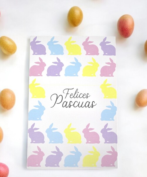 Tarjeta pascua 10x15. DISEÑO 6