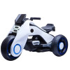 Moto futuro a batería infantil Lumax Grande con luces y musica Blanco