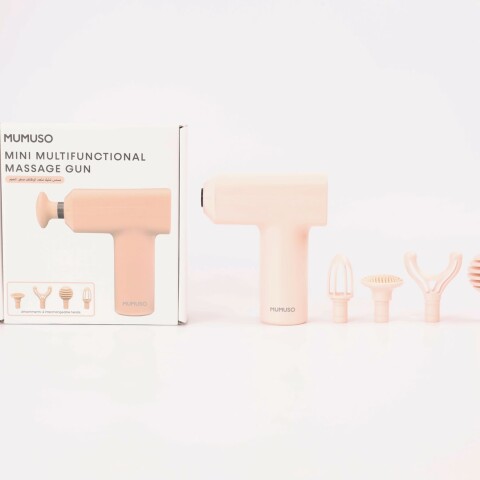 MINI PISTOLA DE MASAJE MULTIFUNCIONAL (ROSA MELOCOTÓN) MINI PISTOLA DE MASAJE MULTIFUNCIONAL (ROSA MELOCOTÓN)