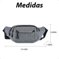 RiÃ±onera Bolso Bandolera de Hombro Gris RiÃ±onera Bolso Bandolera de Hombro Gris