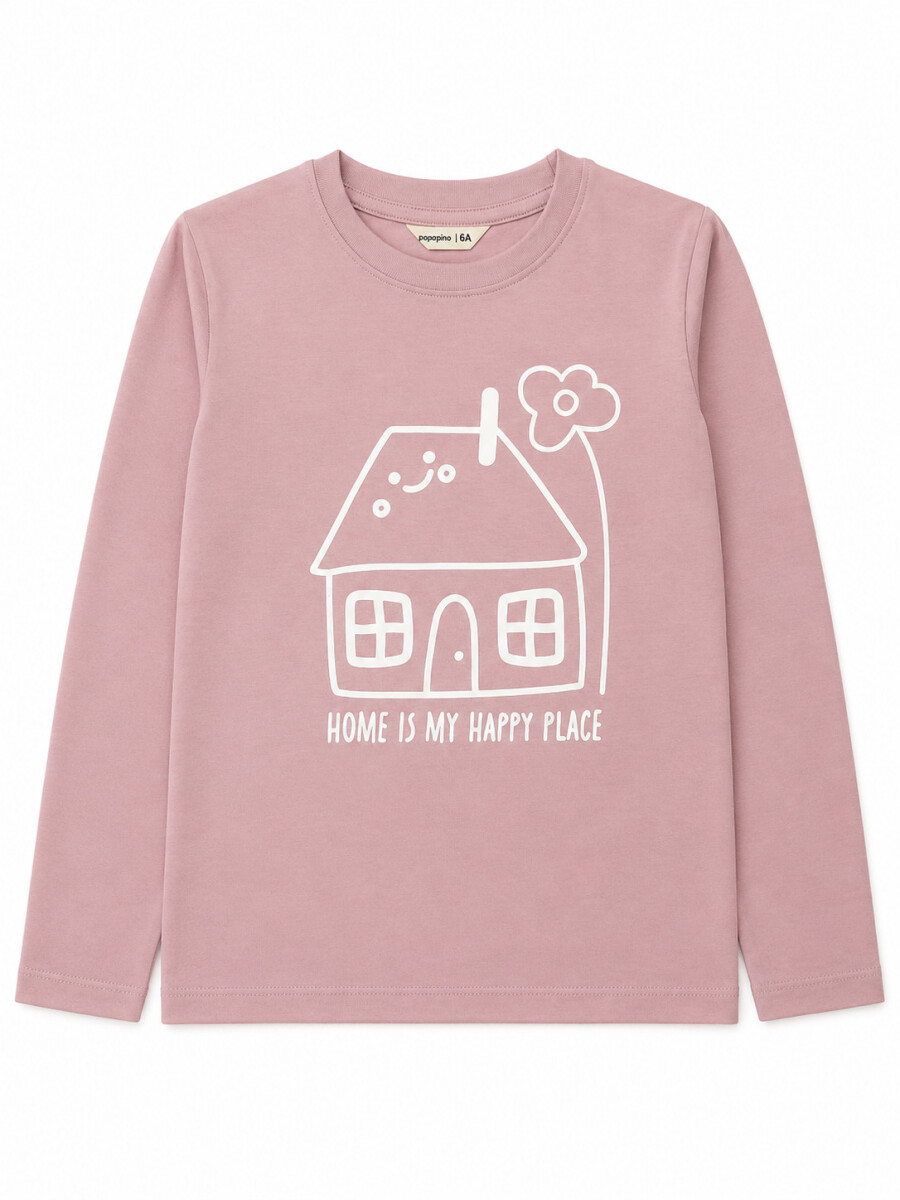 REMERA POSITIVE BLOOM - ROSADO 