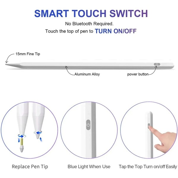 Lapiz Pen Trust Activ Stylus Activo Ipad Recargable LAPIZ TRUST ACTIV.STYLUS P/IPAD BLANCO