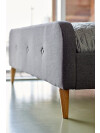 Estructura cama KONGSBERG Queen 160x200 gris Estructura cama KONGSBERG Queen 160x200 gris