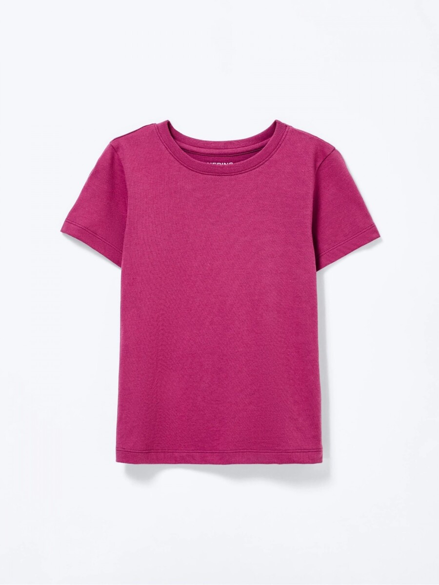 BLUSA MANGA CORTA INFANTIL - ROSADO 