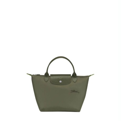Longchamp -Cartera Longchamp plegable de nylon con cierre y asa corta, Le pliage green S 0