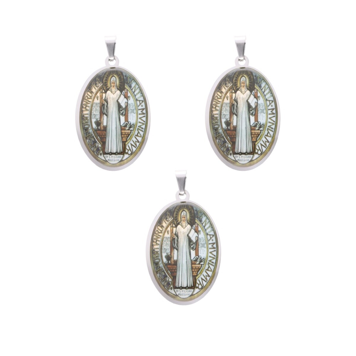 MEDALLAS DE SANTOS 5CM X3 UNIDADES - Gp117/san Benito 
