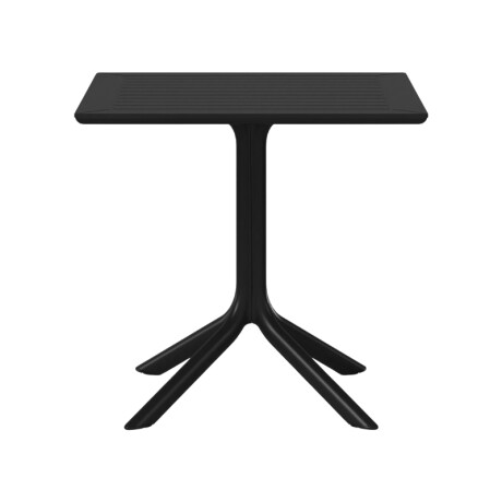 MESA CUADRADA EXTERIOR DE POLIPROPILENO 80CM Mesa Cuadrada De Exterior 80CM Negro