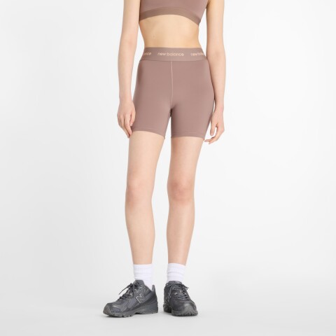 Short New Balance de Dama - High Rise Sport 5" - WS51182EAS BROWN