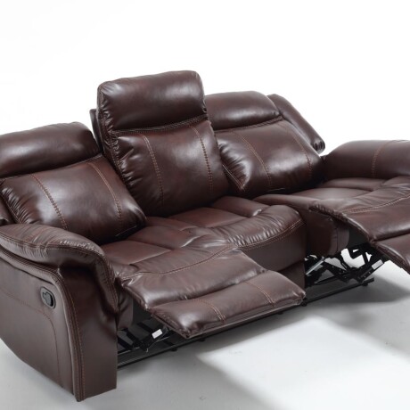 Sofá recliner 3 cuerpos Leather Air SM Home Sofá recliner 3 cuerpos Leather Air SM Home