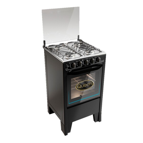 COCINA QUEEN MULTIGAS 4 HORNALLAS NEGRA QUEEN Cocina Queen Multigas 4 Hornallas Negra Queen