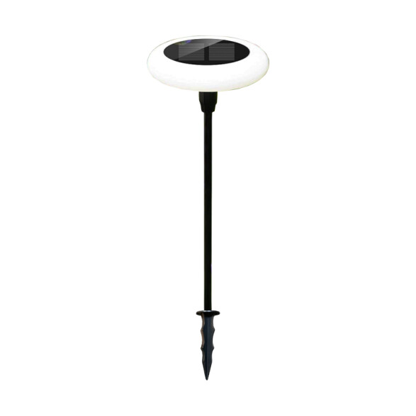 kit de 4pcs - Poste caminero solar negro 125Lm/W cálida Ø115X750 IX4972