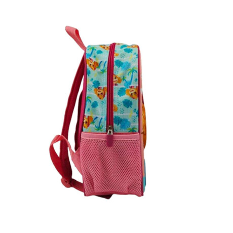 Mochila Infantil 3D Paw Patrol Tafeta Chica Coral