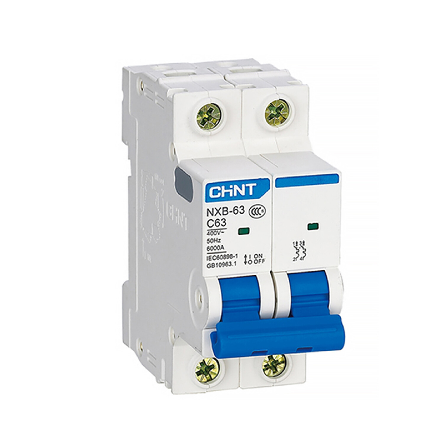 Llave térmica din NXB-63 curva C 2P 40A 6kA - 0023 — Todo Directo