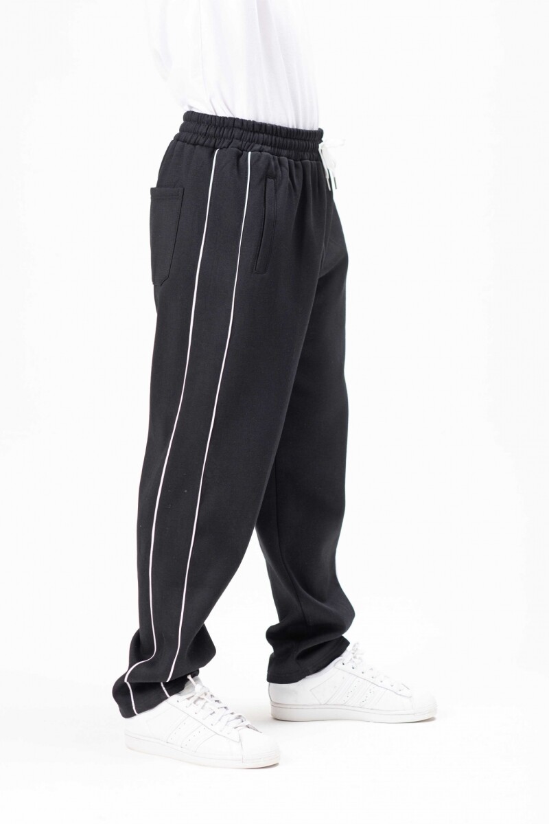 Pantalon DOS LINEAS NEGRO