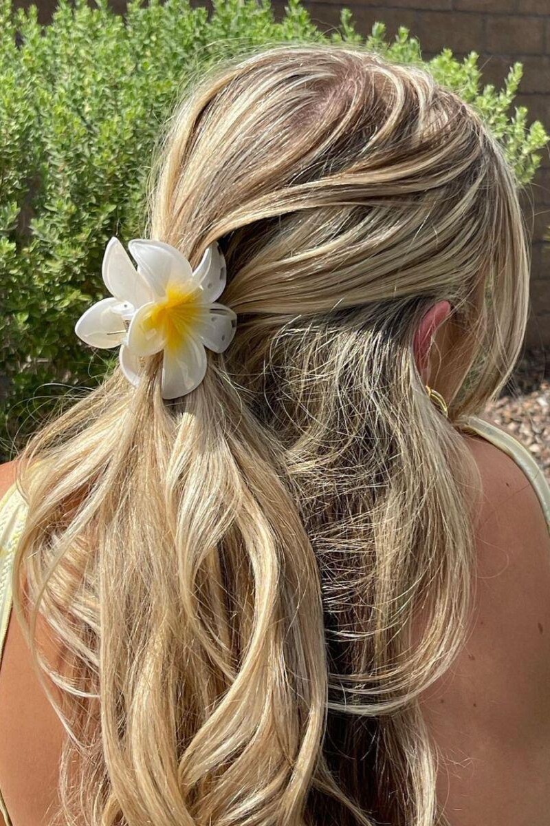 Broche de Pelo Hibisco / Blanco Broche De Pelo Hibisco / Blanco