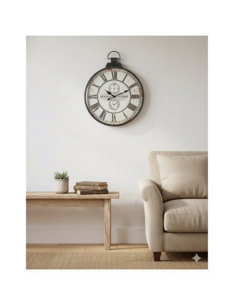 RELOJ DE PARED METÁLICO 60X77X6 CM VINTAGE POCKET RELOJ DE PARED METÁLICO 60X77X6 CM VINTAGE POCKET