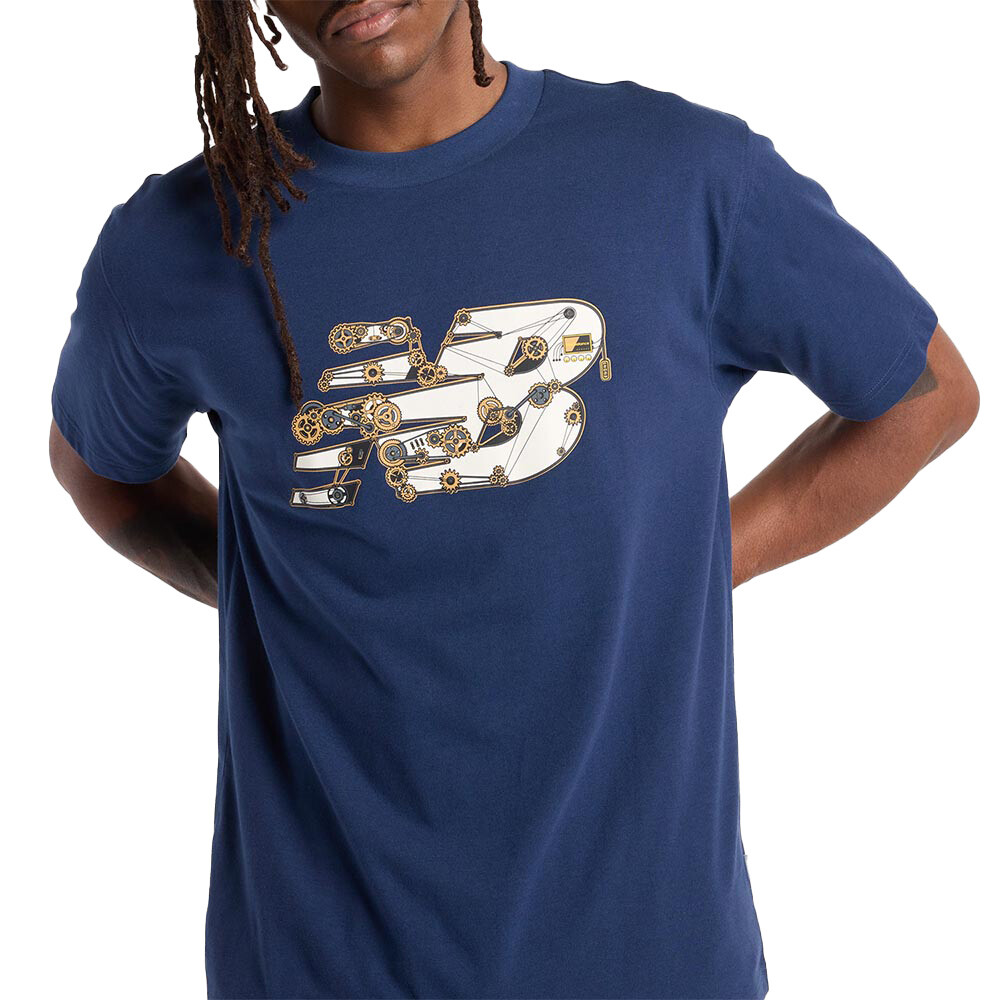 New Balance Relaxed Gear T-Shirt - Hombre Blue