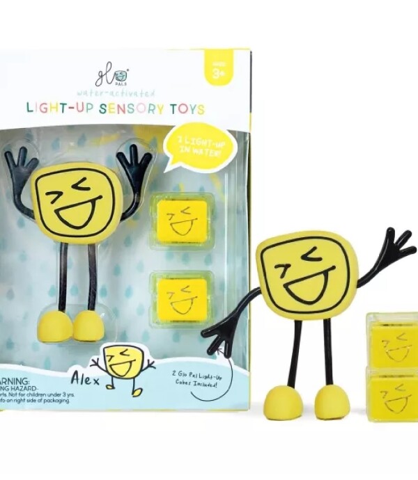 Set de personaje Glo Pals Blair con dos cubos iluminados Amarillo