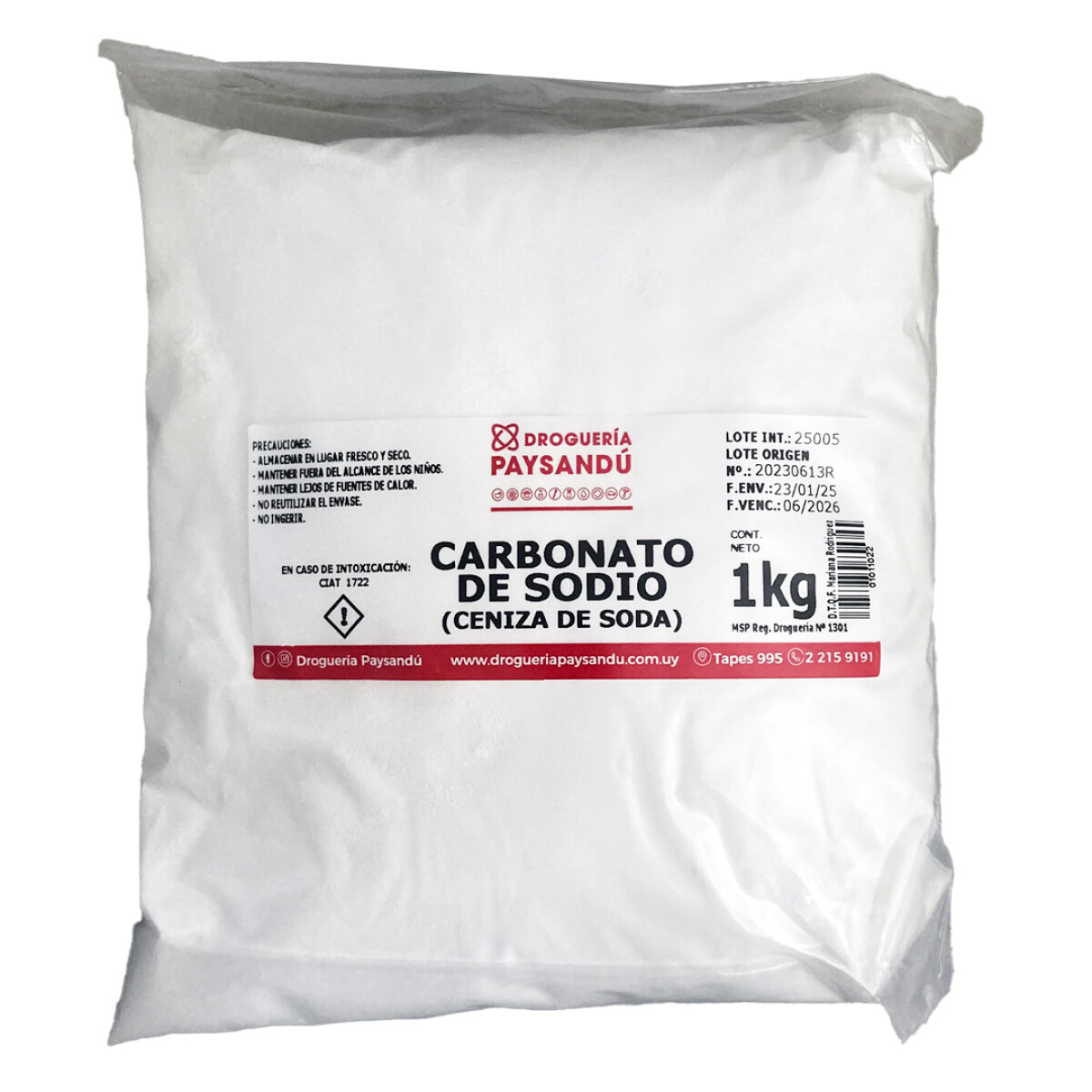 Carbonato de Sodio 1 Kg 
