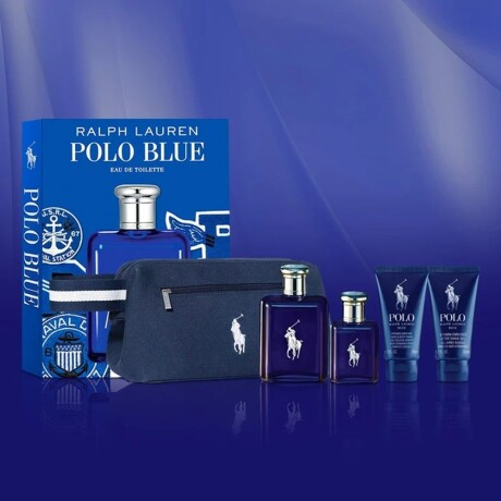 Cofre Ralph Lauren Polo Blue EDT 125 ml + 40 ml + Gel de Ducha + After Shave | Set de Lujo para Hombre Cofre Ralph Lauren Polo Blue EDT 125 ml + 40 ml + Gel de Ducha + After Shave | Set de Lujo para Hombre
