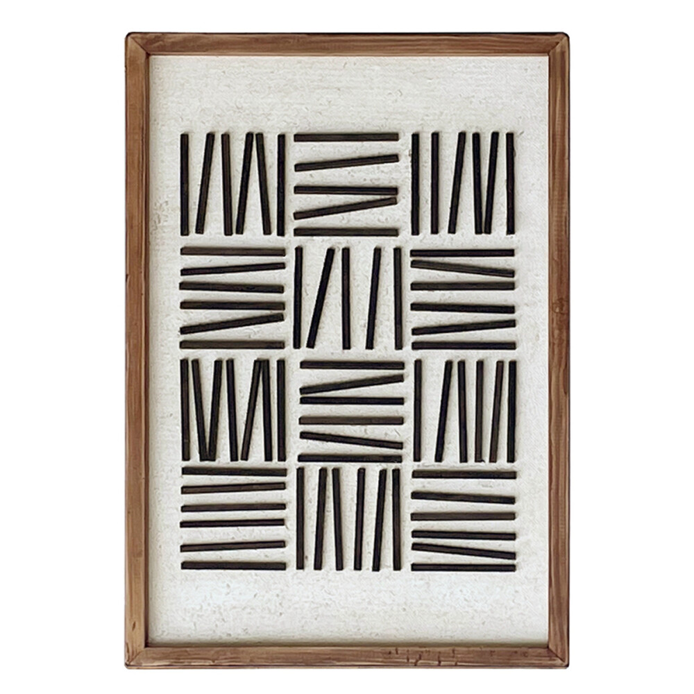 CUADRO DECORATIVO MADERA MACIZA - 62 Cm x 42 Cm - LÍNEA RÚSTICA N°8