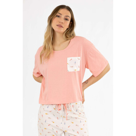 Pijama lobster pantalon Rosa coral