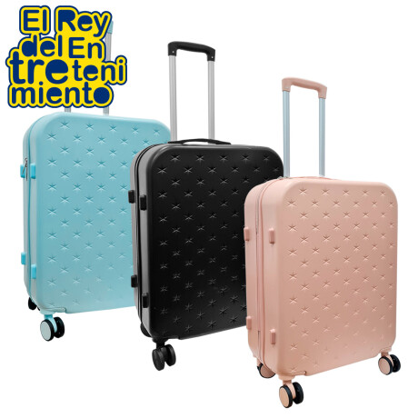 Valija Rígida Set X2 Resistente 20'' y 24'' 4 Ruedas Celeste