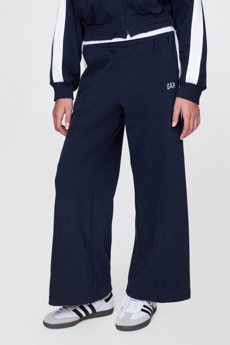 Pantalón Deportivo Logo Gap Sin Felpa Niña Navy Uniform