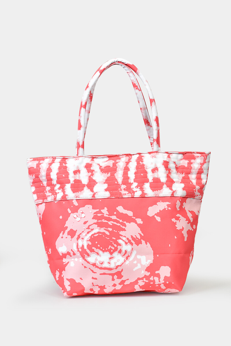 Bolsa de playa estampada - Roja 