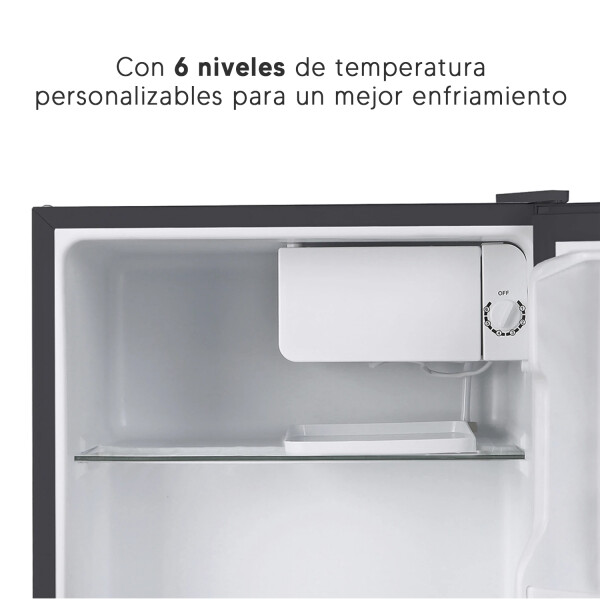 Frigobar Minibar Midea 45 L Mdrd86fgm30 6 Niveles FRIGOBAR MIDEA 45L MDRD86FGM30 NEGRO