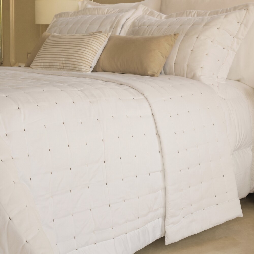 Edredón Capitone 400 hilos Beige 1.80×2.50 m