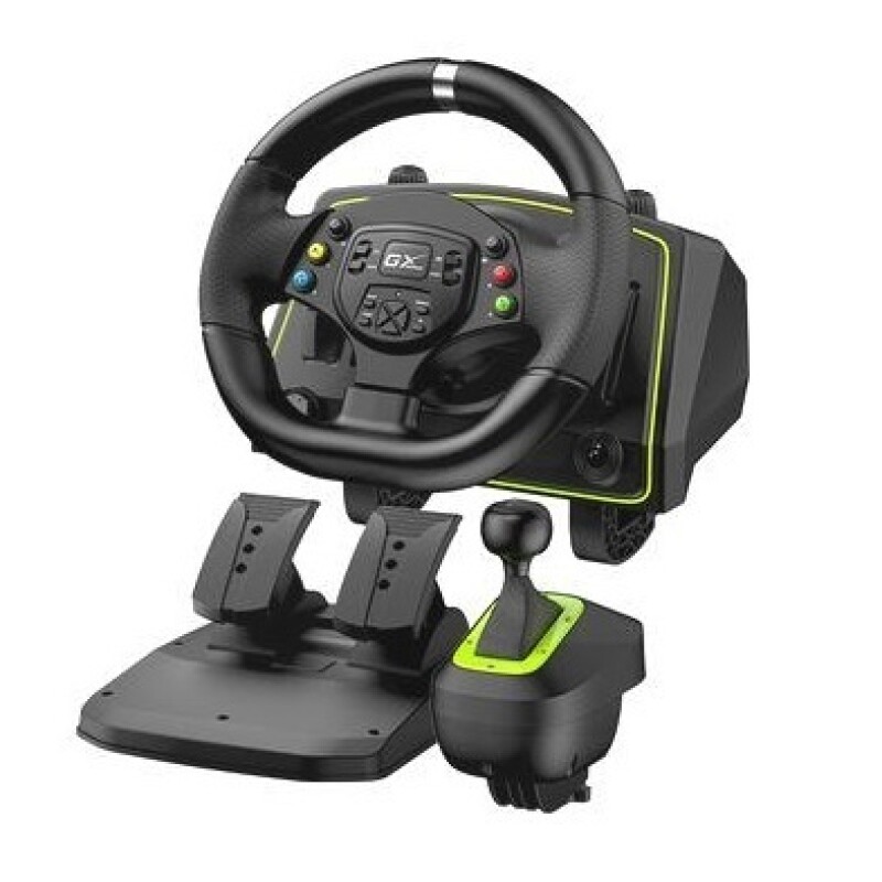 Volante Genius SpeedMaster X2 con vibracion, pedales y cambios Volante Genius SpeedMaster X2 con vibracion, pedales y cambios